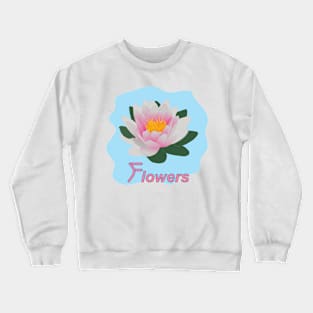 Lotus flower, symbol of purity Crewneck Sweatshirt